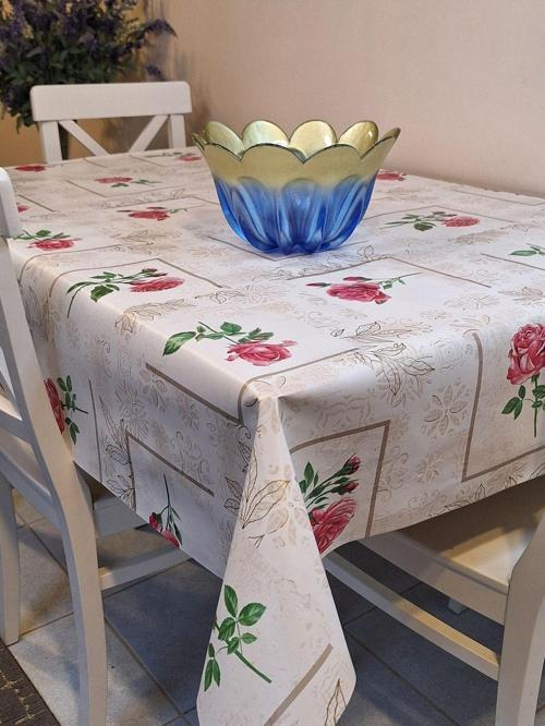 Elyaflı Pvc Muşamba - Desenli Silinebilir Masa Örtüsü