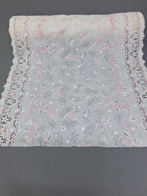 Pvc Küpür Dantel Raf Ve Dolap Örtüsü Runner  (Pembe)