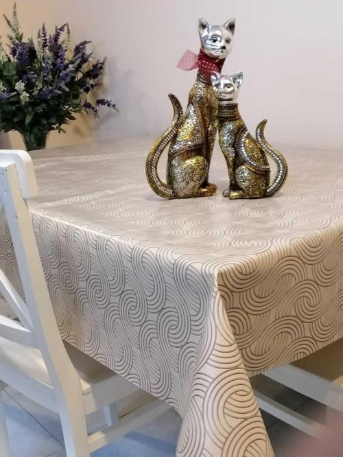 Elyaflı Pvc Muşamba - Desenli Silinebilir Masa Örtüsü