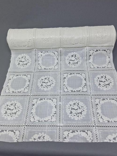 Pvc Küpür Dantel Raf Ve Dolap Örtüsü Runner  (Beyaz)