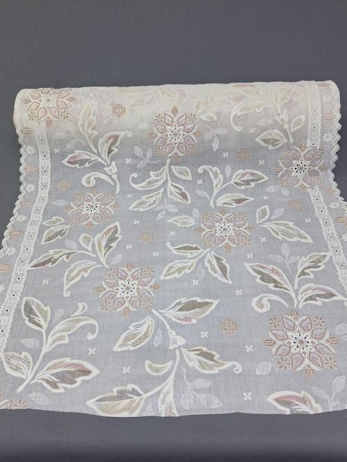 Pvc Küpür Dantel Raf Ve Dolap Örtüsü Runner  (Kahverenği)