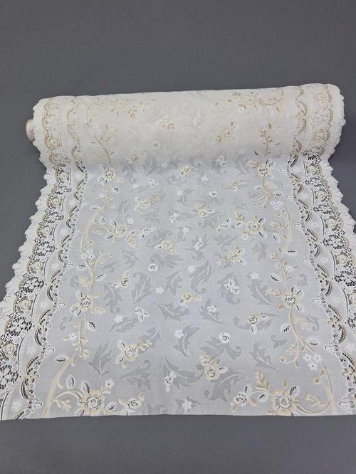 Pvc Küpür Dantel Raf Ve Dolap Örtüsü Runner  (Kahve)