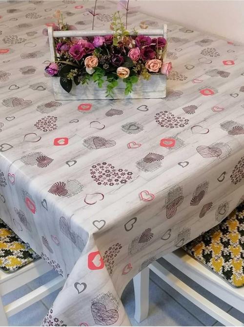 Elyaflı Pvc Muşamba - Desenli Silinebilir Masa Örtüsü