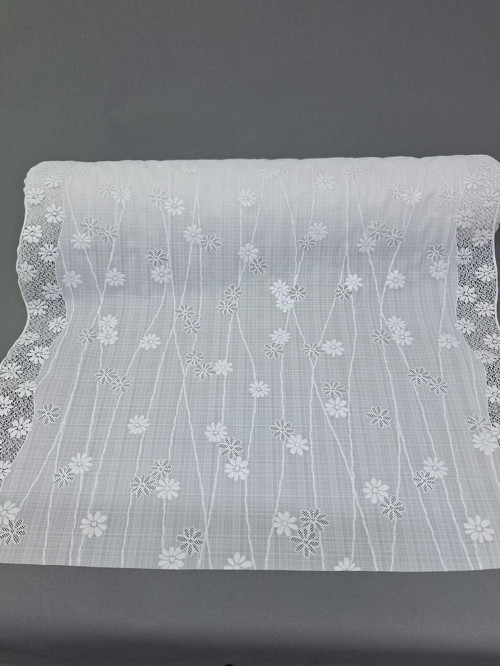 Pvc Küpür Dantel Raf Ve Dolap Örtüsü Runner (Beyaz)