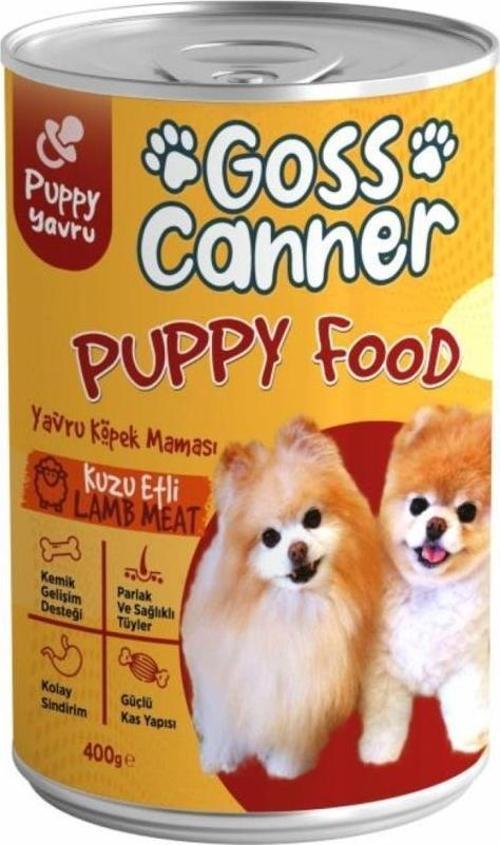 Kuzu Etli Yavru Köpek Konservesi 400 Gr