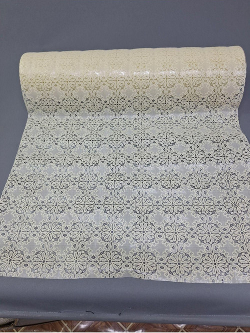 Pvc Küpür Dantel Raf Ve Dolap Örtüsü Runner (Krem)