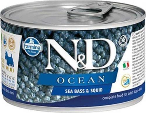Ocean Levrek ve Mürekkep Balıklı Köpek Konservesi 140 gr