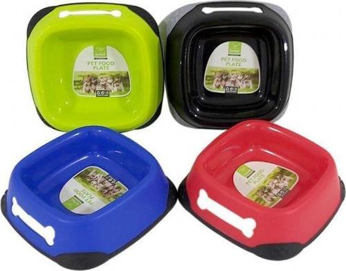 Plastik Köpek Mama Kabı Tekli L