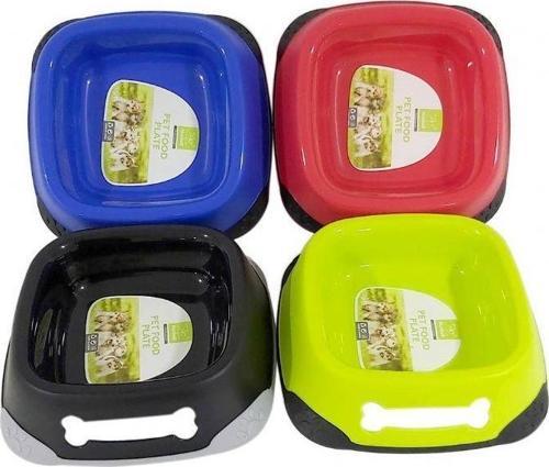 Plastik Köpek Mama Kabı Tekli S