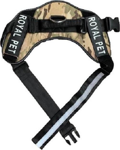 SSL305 Göğüs Tasması Kamuflaj M GÖVDESİ 80-115cm ARASI OLAN KÖPEKLERE