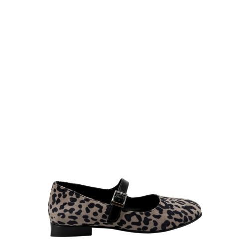 ni 26100780  Babet Leopar Desenli Kadın Ayakkabı