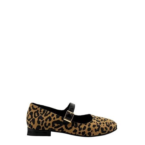ni 26100780  Babet Leopar Desenli Kadın Ayakkabı