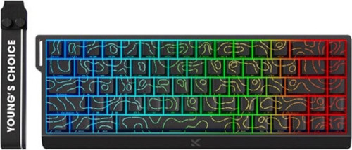 Ace68 Black Topographic %65 He Uranus Manyetik Switch Esports Rgb Mekanik Gaming Klavye