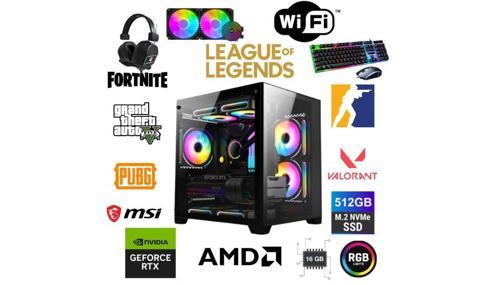DFS Gaming ECO 77X-RYZEN 7 5700X-B550M-RTX 5060 8GB-32GB RAM-1TB M.2 SSD-SIVI SOĞUTMALI-OYUNCU BİLGİSAYARI