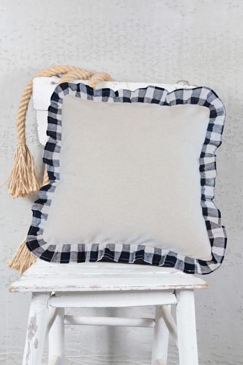 Boho Kırlent Kılıfı Retro Fırfırlı 45X45 Cm