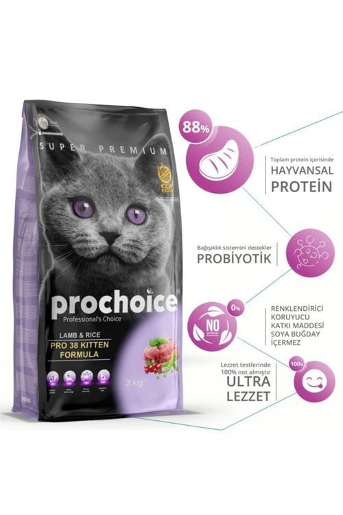 38 Kitten Kuzu Etli Yavru Kedi Maması 15 Kg