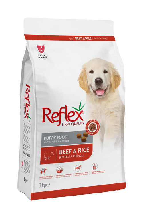 Biftekli ve Pirinçli Yavru Köpek Maması 3kg