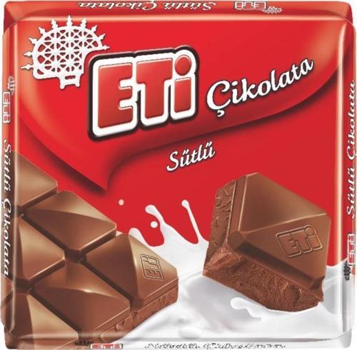 Çikolata Sütlü Kare 60gr 6'lı