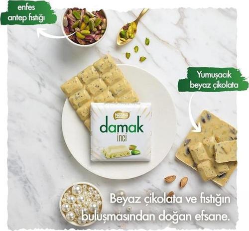 Nestlé Damak Antep Fıstıklı Inci Kare Çikolata 6'lı Kutu 60 Gr