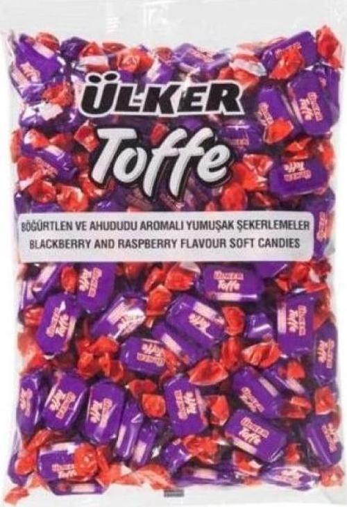 Toffe Böğürtlen & Ahududu Aromalı Yumuşak Şekerleme 1000 Gr