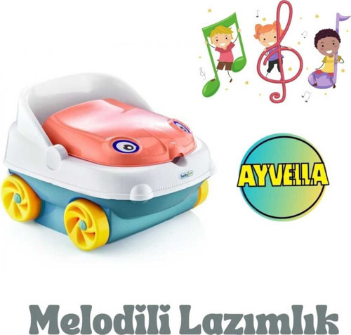 Müzikli Lazımlık Çıkarılabilir Hazneli Melodili Tuvalet Eğitim Başlangıç Seti Çocuk Klozet