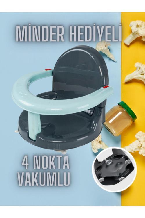 Vakumlu Mama Koltuğu Çift Kilit Mekanizmalı Açılır Kapanır Minder Hediyeli Mama Sandalyesi Kutulu