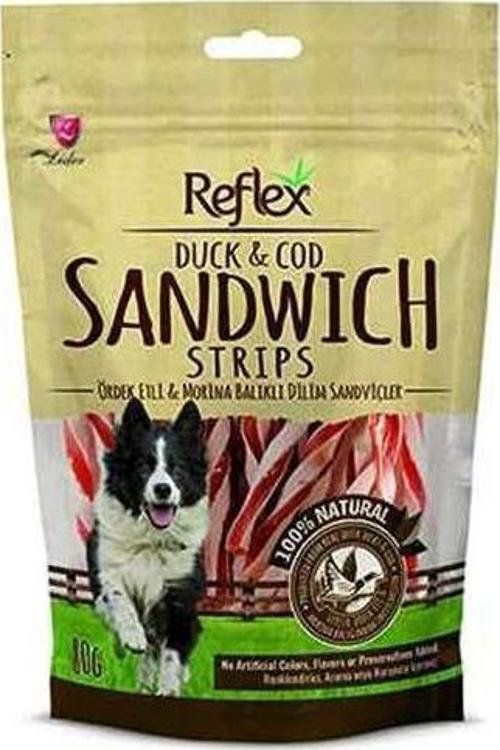 Kurutulmuş Ördek Etli Morina Balıklı Sandviç Köpek Ödülü 80 gr