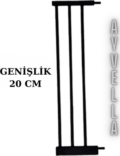 Köpek Bariyer Güvenlik Kapısı Uzatma Aparatı Ekstra Uzunluk 20 Cm Siyah Renk