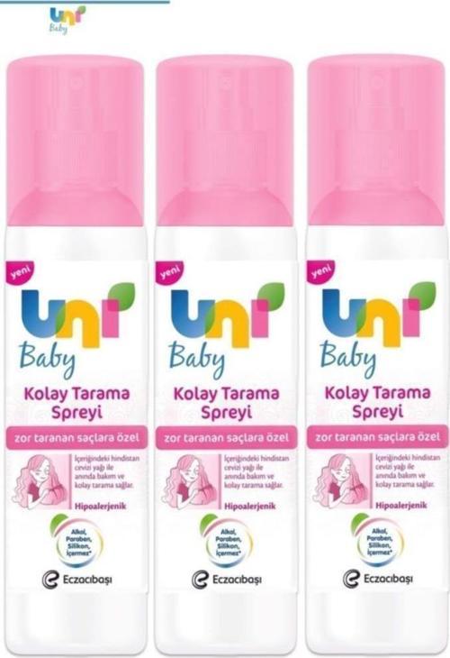 Zor Taranan Saçlara Özel Kolay Saç Tarama Spreyi 200 Ml x 3 Adet