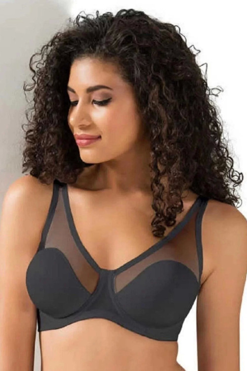 Tül Kaplı Soft C -cup Sütyen