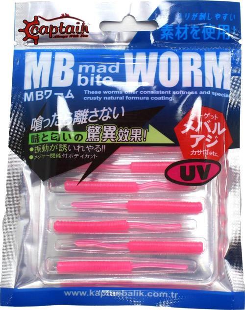 3520 Mini Worm 10 lu 5 cm Aromalı LRF Silikonu Renk:03