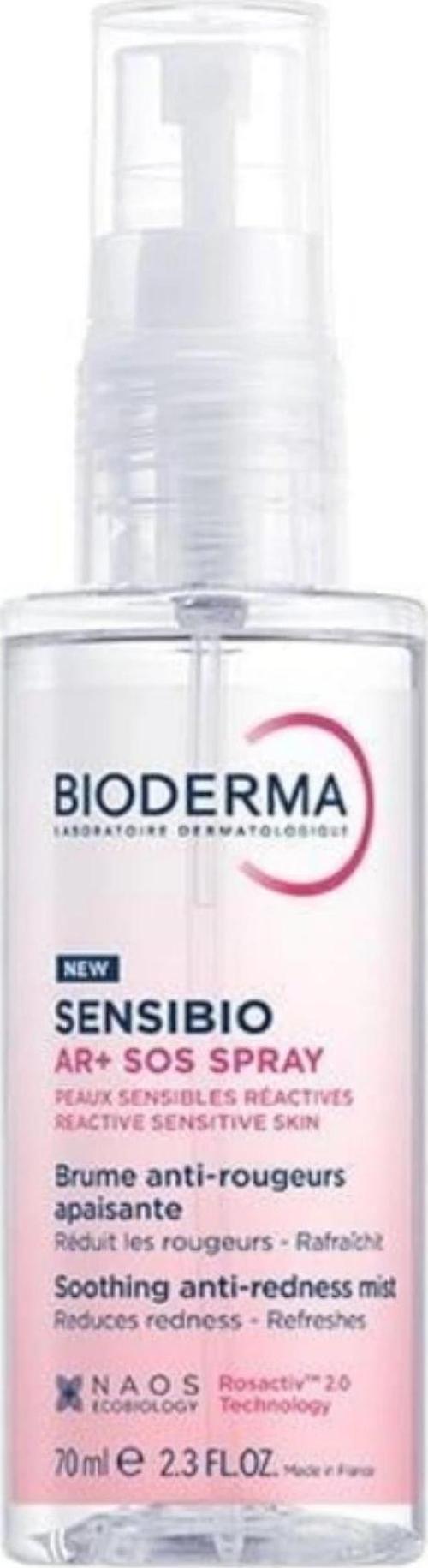 Sensibio AR+ SOS Sprey Kızarıklık Eğilimli Hassas Ciltler İçin Yatıştırıcı Ferahlatıcı Sprey 70 ml