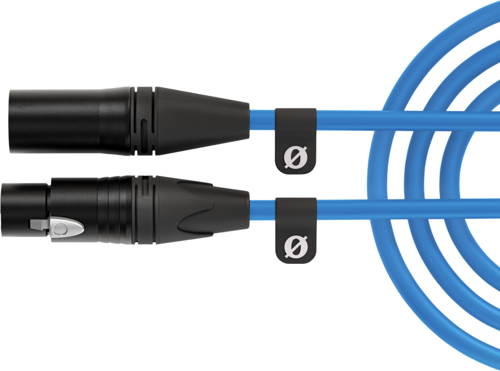 XLR-CABLE (6mt): Mavi | Premium XLR Kablo