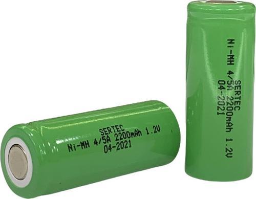 Büro Ev Ofis Atölye için Ni-Mh Şarjlı 1.2V 2200MAH 4/5A Başsız Flat Head Pil
