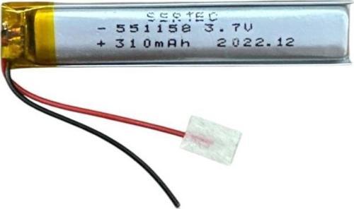 Büro Ev Ofis Atölye için 551158 3.7V 310 MAh Li-Polymer Pil Devreli/1.5A