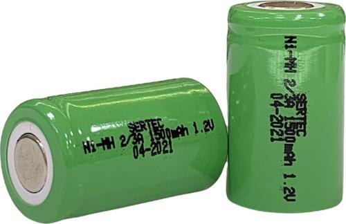 Büro Ev Ofis Atölye için Ni-Mh Şarjlı 1.2V 1200MAH 2/3A Başsız Flat Head Pil