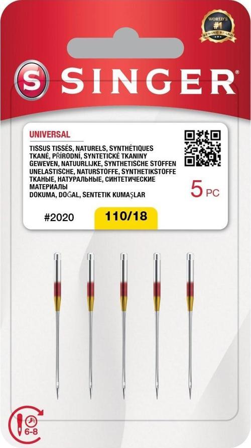 Büro Ev Ofis Hobi Dikiş Atölyesi için 5ADET No18 Dikiş Makinesi İğnesi