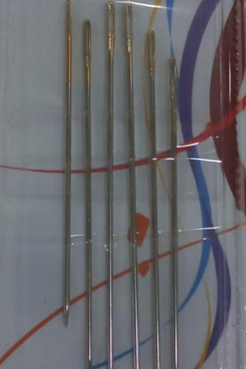 Büro Ev Ofis Hobi Dikiş Atölyesi için 6ADET 3/9 3 Boyutlu Nakış İğnesi Seti