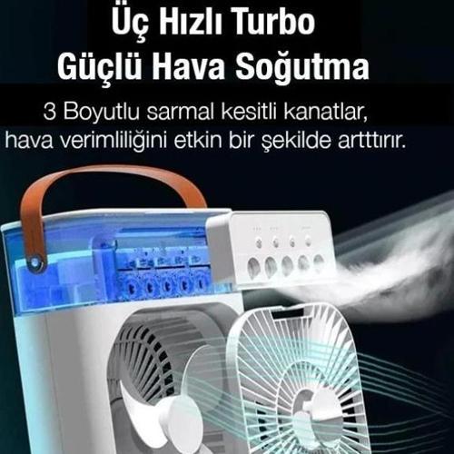 Büro Ev Ofis Yazlık için Su Hazneli Serinletici Mini Masa Vantilatörü