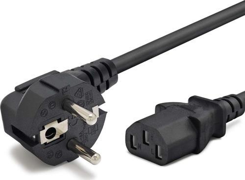 Büro Ev Ofis Cihazı için 1,5MT 0,75MM 500W 28PIN Siyah Power Güç Kablosu