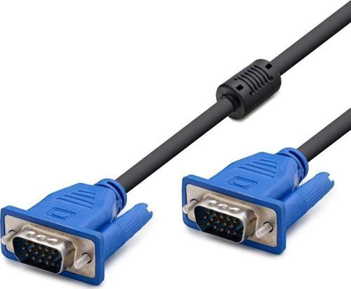 Büro Ev Ofis Yazlık Televizyonu için 150CM Siyah OD6.0 3+4 Vga Kablo