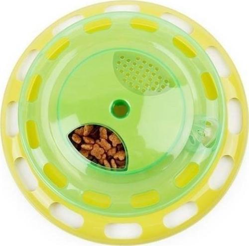 Büro Ev Evcil Hayvanı Kedi için Döner Tabla Yeme Kabı Yemek Mama Tabağı