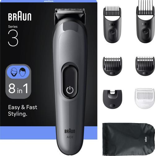 Hepsi Bir Arada Series 3, 8’i 1 arada Tıraş Kiti, Keskin Bıçak, 14 Uzunluk, AIO3540