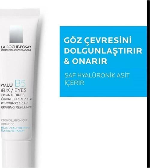 La Roche Posay Hyalu B5 Yeux 15ml - İnce ve Yorgun Göz Çevresi için Dolgunlaştırıcı Göz Kremi