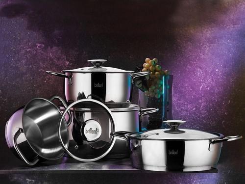 Asellas 8 Parça Inox Kulp Çelik Tencere Seti