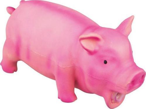 Domuz Figürlü Köpek Oyuncağı Pembe 23 Cm