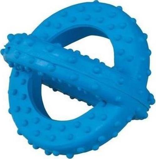 Lastik Sarmal Köpek Oyuncağı (Mavi) 7,5 cm
