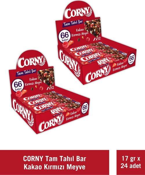 Tam Tahıllı Bar Kakao Kırmızı Meyveli 17 gr x 24 Adet