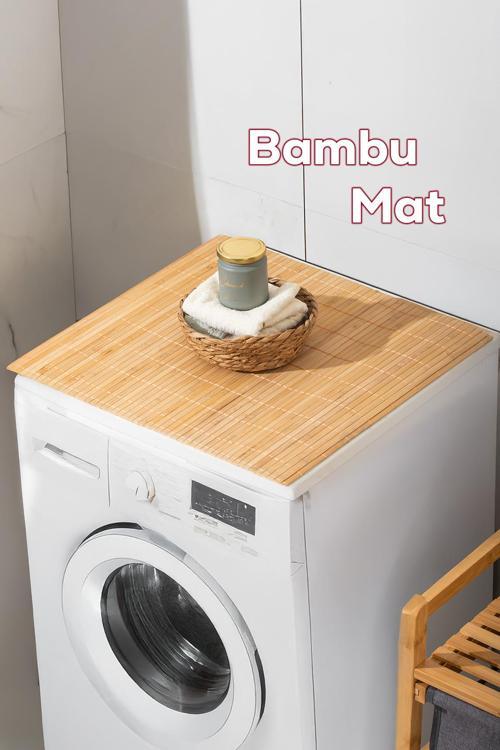 Pbt-374 Ahşap Bambu Paspas Kaymaz Banyo Matı 45x70cm