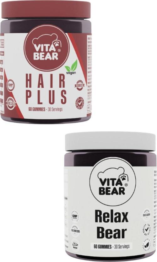 Hair Plus Vegan Saç Vitamini & Vita Bear Relax Bear